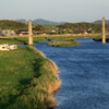 　早朝の菊池川