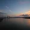 夕暮れの昇開橋　５