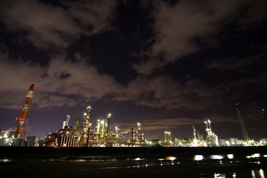 四日市の工場夜景②