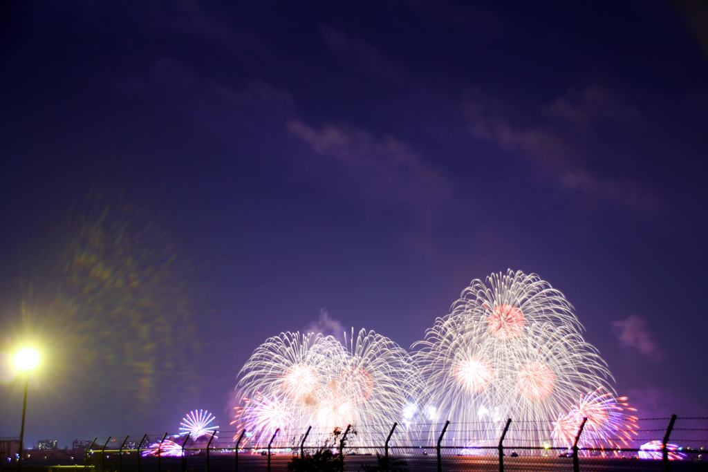 名港水上芸術花火③