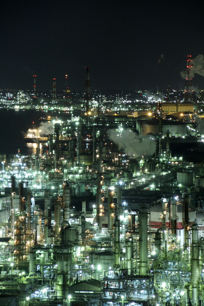 四日市の工場夜景①