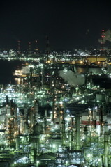 四日市の工場夜景①