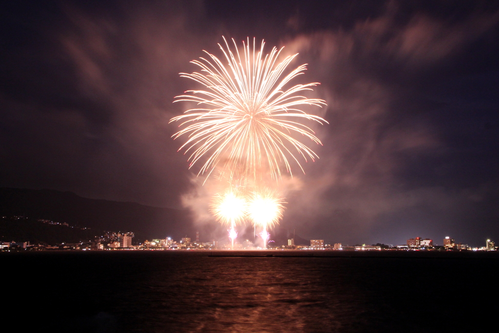諏訪湖祭湖上花火大会⑥