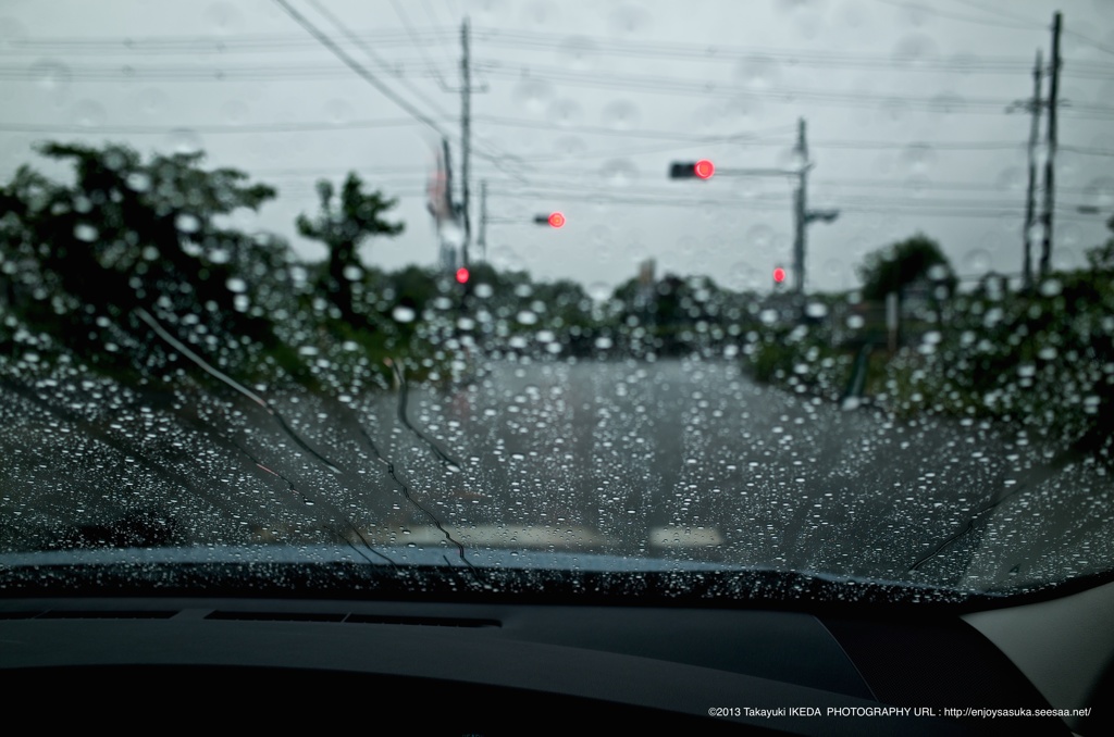 雨の赤