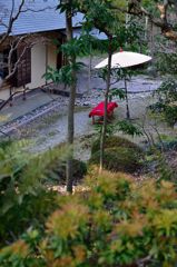 竹林の中の茶屋
