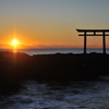 大洗磯前神社 日の出