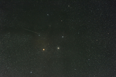 Antaresと流星_2015.05.25