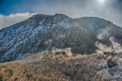 立岩の峰前の平成新山