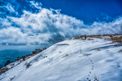 雪の斜面