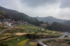 雪の江里山棚田 雪の江里山棚田