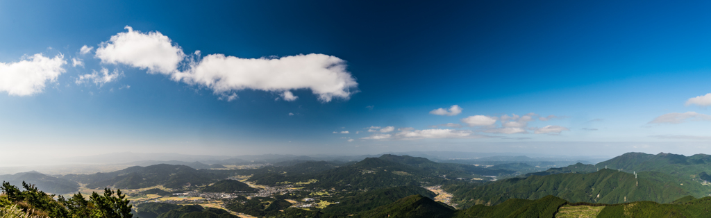 有明海〜伊万里湾までのパノラマ