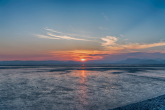 夕暮れの干潟-1
