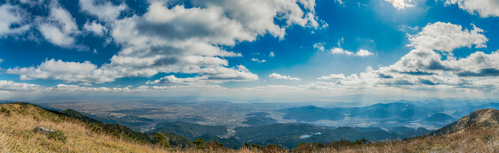 天山から南のパノラマ