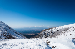 久住の手前から阿蘇山