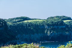 加部島の断崖