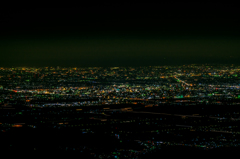 天山から佐賀市の夜景-3