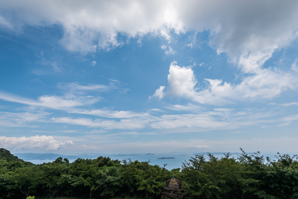 林道の展望所から九十九島方面jpg