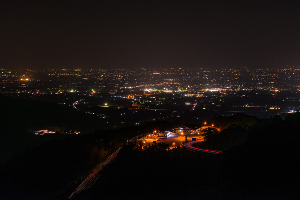 東背振からの夜景-2