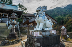 陶山神社-磁器の狛犬