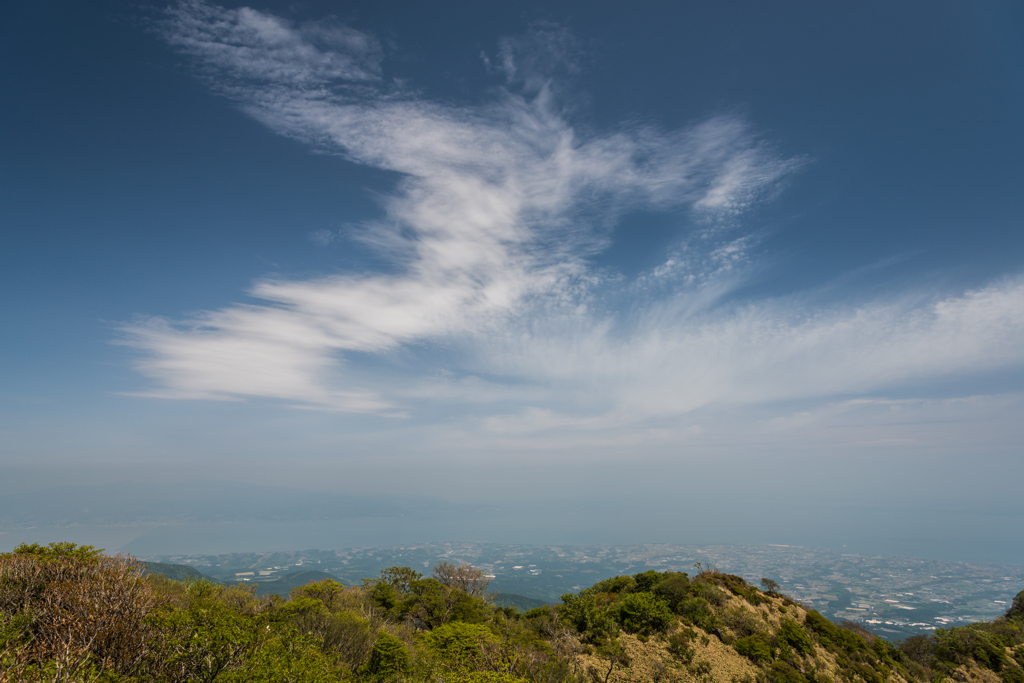 国見岳から有明海