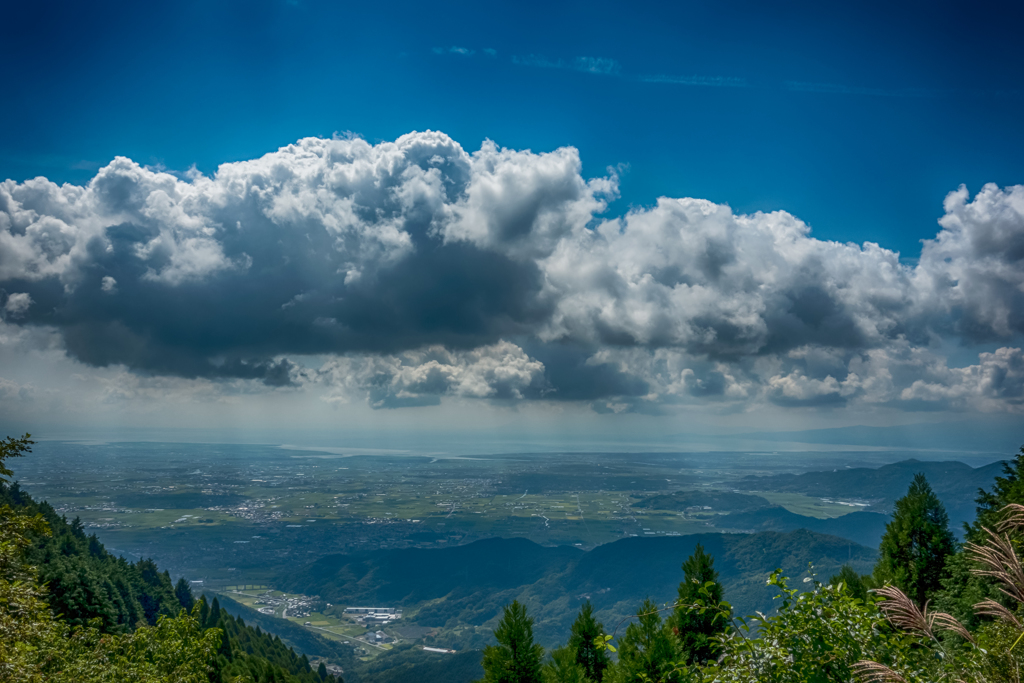 雲の下の佐賀平野