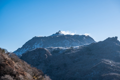 朝の普賢岳と平成新山