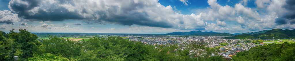 千葉城址からのパノラマ