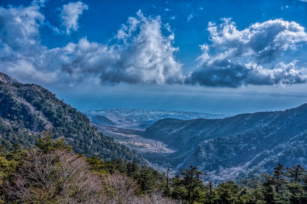 仁田峠から島原方面