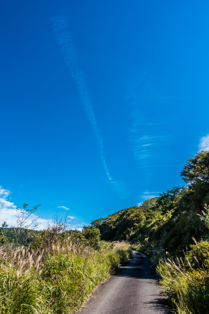 空の道と山の道