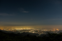 天山からの夜景