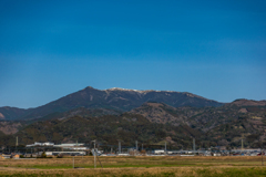 冠雪した天山