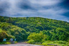天山北登山口にて