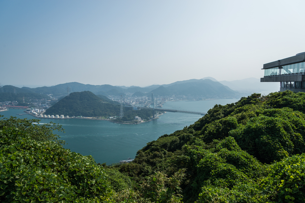 火の山展望台から関門大橋
