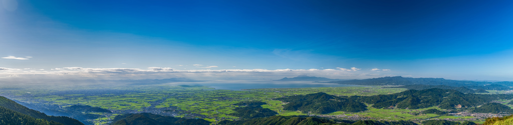 天山山頂からのパノラマ