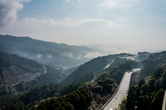 ループ橋から見下ろす