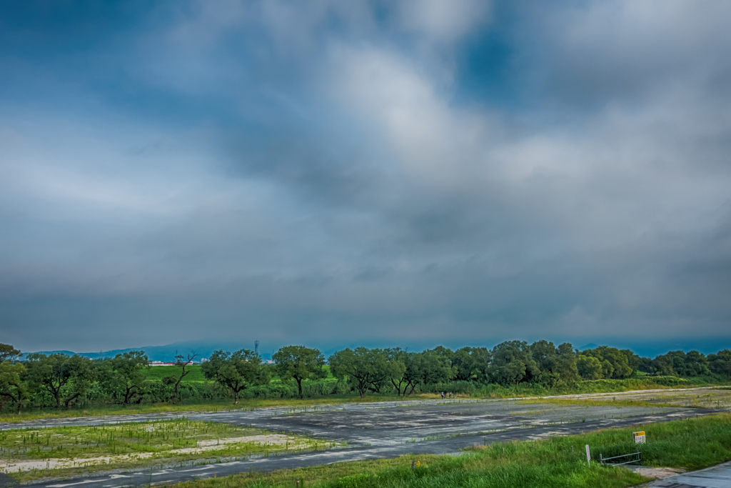 ローンチサイトから天山方面