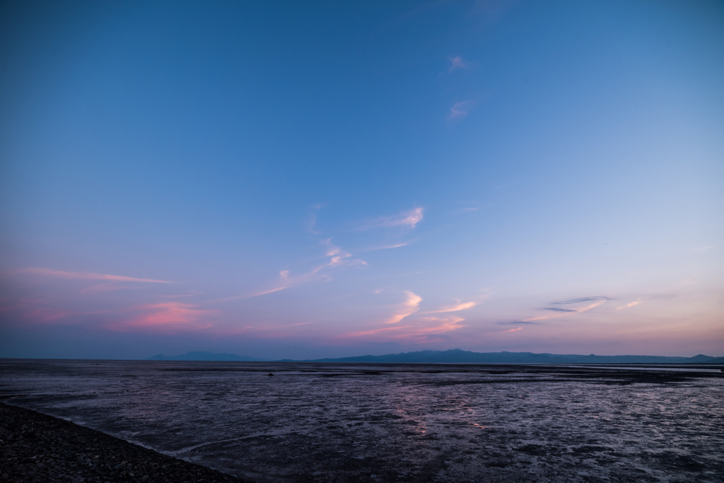 干潟の夕暮れ-南側