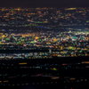 天山から佐賀市の夜景-1