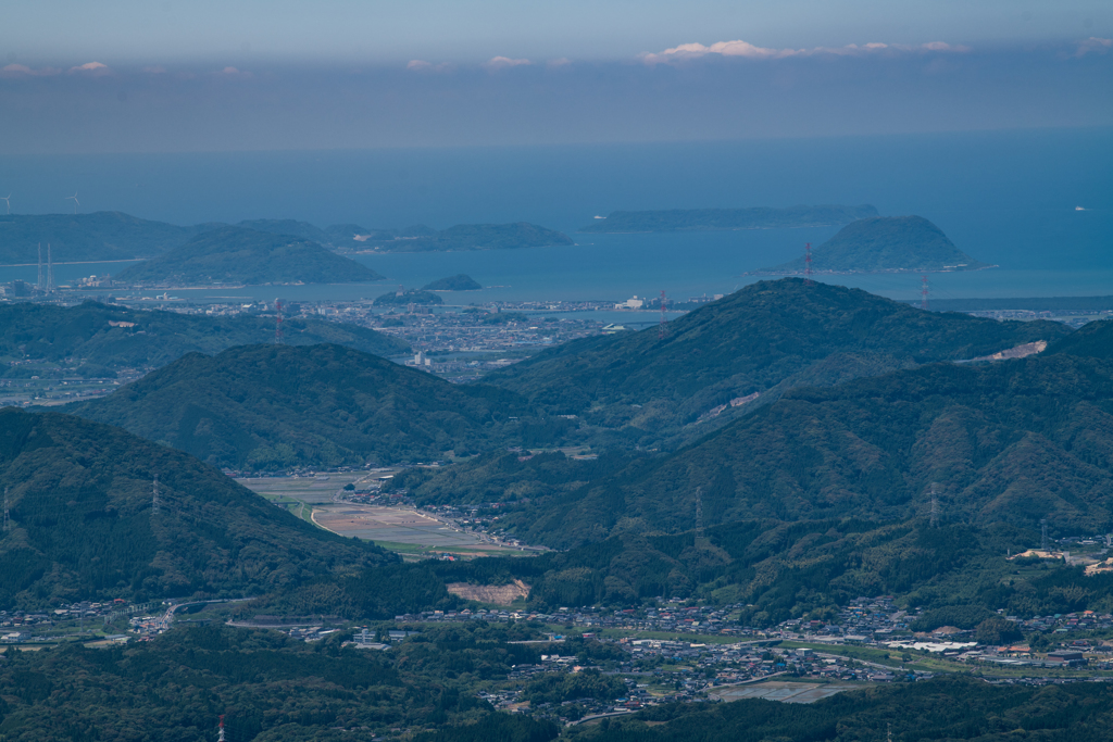 八幡岳から唐津市街