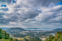 林道から鏡山