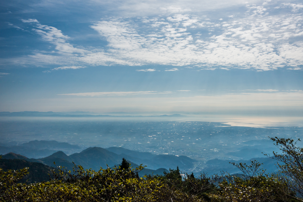 朝靄と佐賀平野