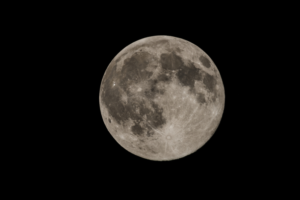 本日の月（満月）