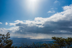 雲の下の有明海