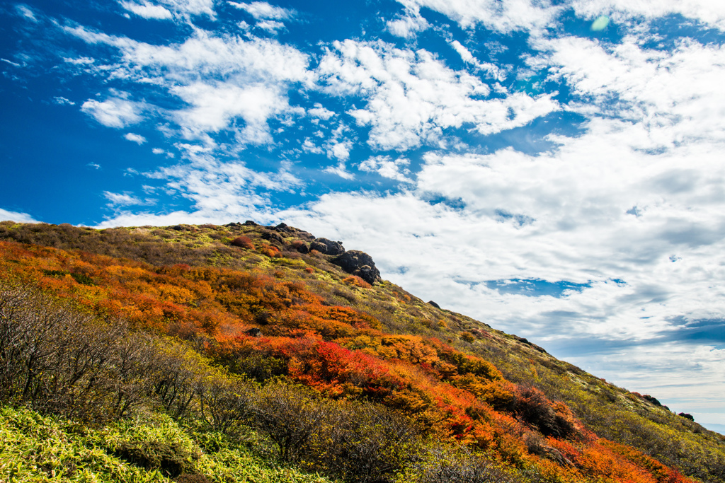 IV峰手前の紅葉