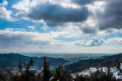 雲間から陽射し