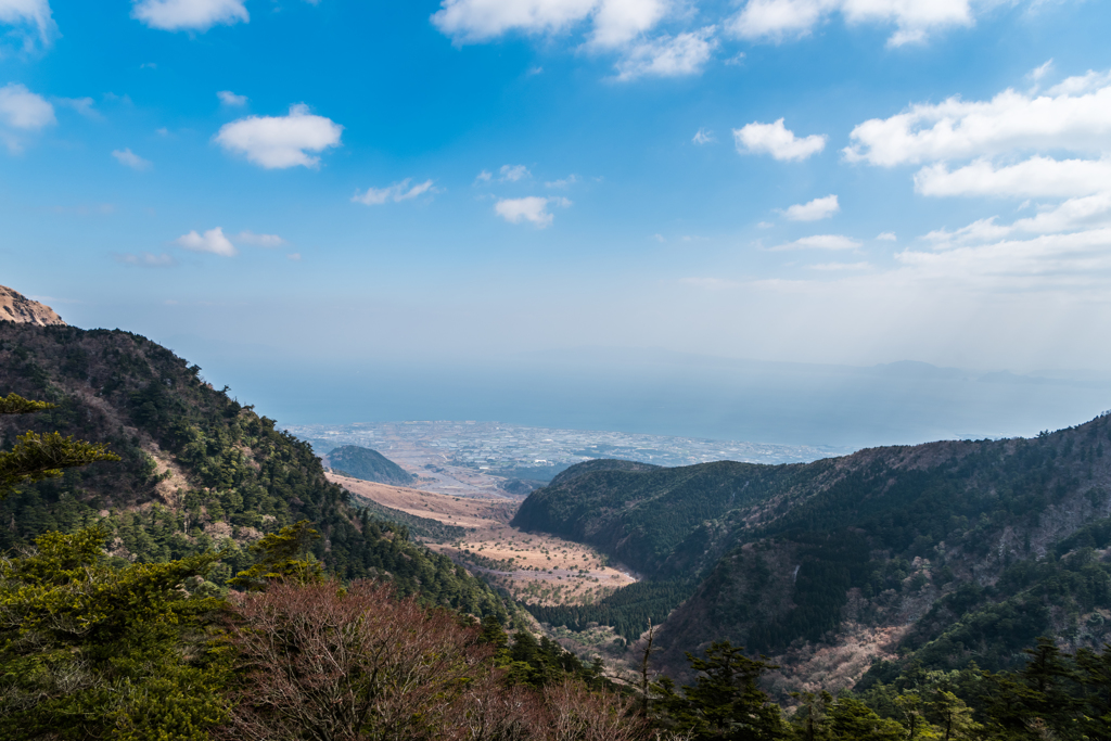 仁田峠から島原方面