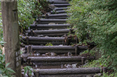川になった登山道