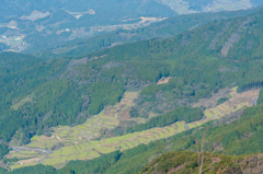 八幡岳から大平棚田