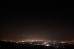 天山からの夜景