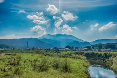 雲が晴れた八幡岳
